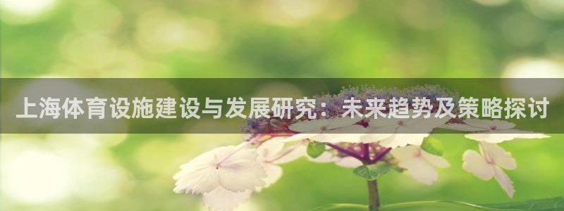 意昂体育4开户：上海体育设施建设与发展研究：未来趋势