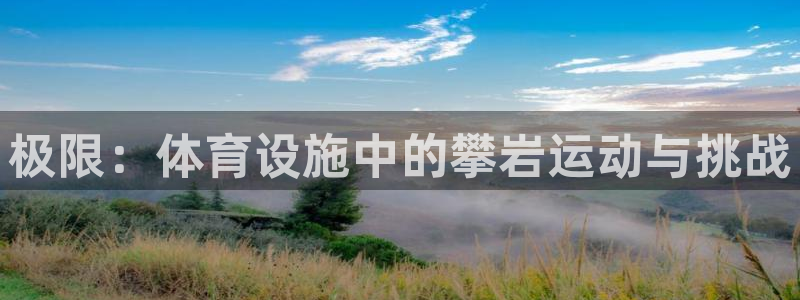 意昂4娱乐40996：极限：体育设施中的攀岩运动与挑