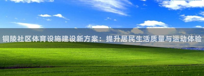 意昂4娱乐平台：铜陵社区体育设施建设新方案：提升居民