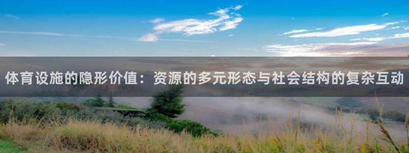 意昂体育4：体育设施的隐形价值：资源的多元形态与社会